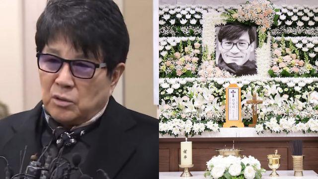 60년지기 친구 안성기 장례식장 찾은 조용필 “성기야, 또 만나자”