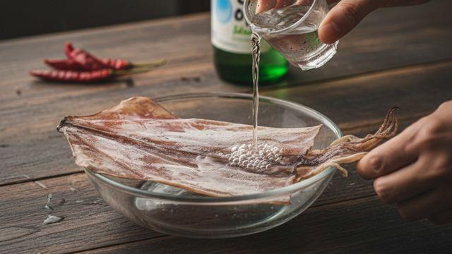 마른 오징어에 소주를 한번 부어보세요…아빠가 맛있다고 극찬합니다