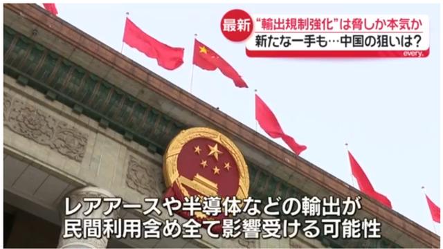 [오늘 일본은] 중국, 일본 겨냥 군민겸용 수출통제 강화…일본 “철회 요구”