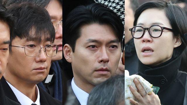 '국민배우' 안성기 영면…현빈·변요한·주지훈·유지태·박해일 슬픔 속 배웅