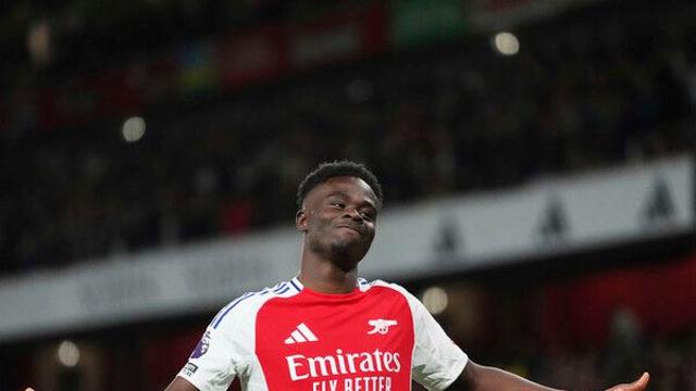 'EPL 1위' 아스널, '핵심 공격수' 사카와 장기 재계약