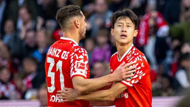 '축구도사' 이재성, 환상적인 스루패스로 선제골 도움! 마인츠, 우니온베를린에 1-0 (전반 진행 중)