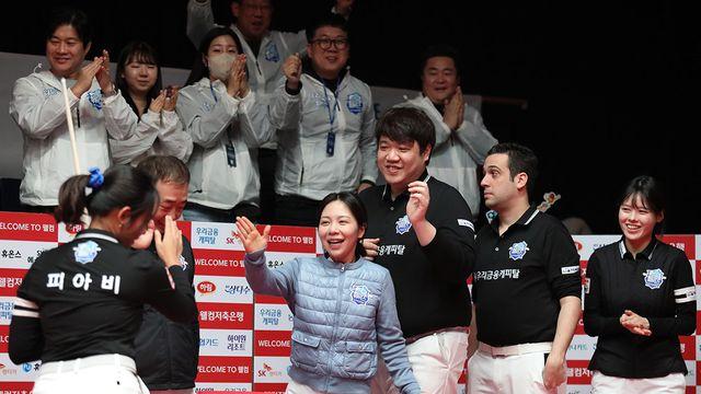 ‘전 경기 승점 획득’ 우리금융캐피탈, PBA 팀리그 5R 우승 확정…하이원리조트 추격 불발 [PBA 팀리그 5R]