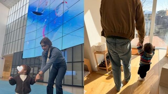 '빈지노♥' 미초바, 걸음마 시작한 아들…