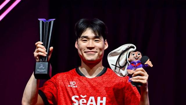 '챔피언스 도하 준우승' 장우진, 남자탁구 세계랭킹 14위로 상승