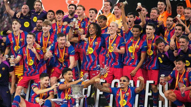 소문난 잔치 먹을 것 많았던 ‘엘 클라시코’…FC바르셀로나, 레알 마드리드 꺾고 스페인 슈퍼컵 정상