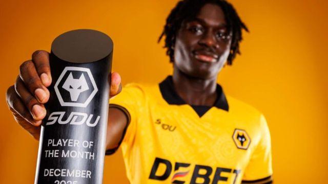 [오피셜] '3경기 1골 2도움' 황희찬 제쳤다...2007년생 마네, 울버햄튼 12월 이달의 선수상 수상