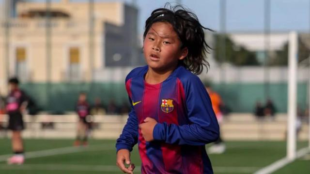 '손흥민 곧 넘는다' 日 메시 드디어 터졌다! 2014년생 바르셀로나에서 쑥쑥…스페인 언론, 일본 축구천재 니시야마 집중 조명