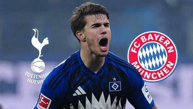 김민재 ‘미친 활약’에도 만족 못해?...뮌헨, 함부르크서 ‘손흥민급’ 성장한 토트넘 임대생 관심