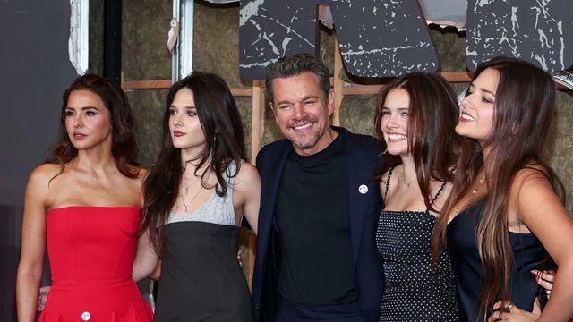 맷 데이먼과 아름다운 딸들