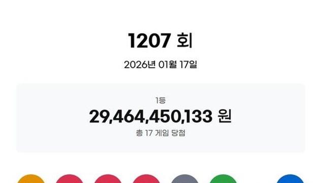1207회 로또 1등 '10, 22, 24, 27, 38, 45'…보너스 '11'