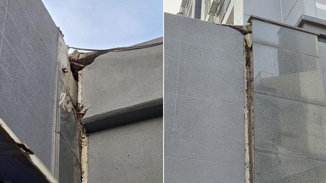 인천 대단지 아파트서 바닥재 내려앉고 장식 구조물 균열