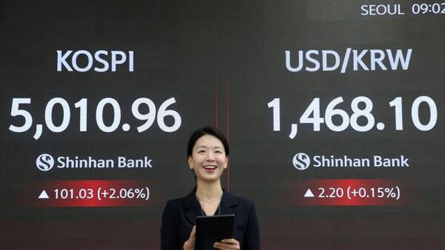 “5000피 시대 열렸다“···코스피, 장중 ‘꿈의 지수’ 돌파