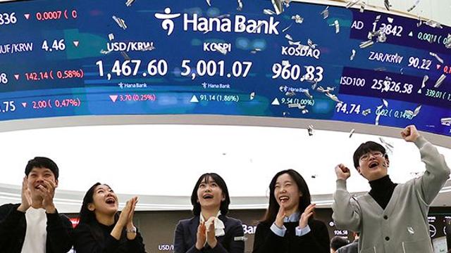 코스피, 사상 첫 5000포인트 돌파…반도체·자동차 쌍끌이