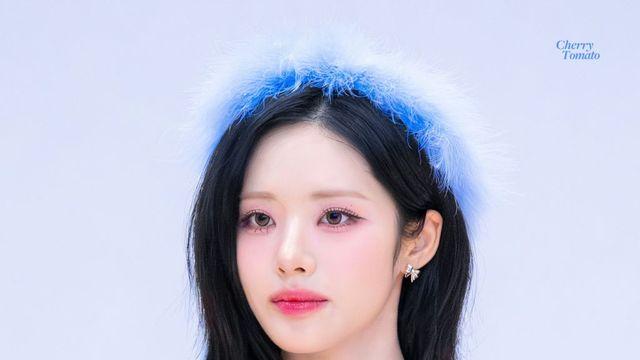 눈부신 블루 퍼와 요정 같은 미소, 프로미스나인 박지원의 청량한 윈터 룩