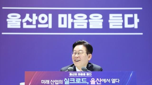 李 만난 울주군 전통시장 상인 