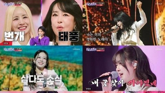 '미스트롯4' 본선 3차 진출자 18명 발표...최고 시청률 14%