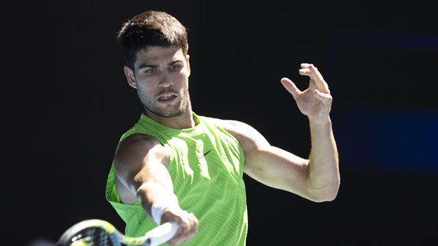 알카라스, 메이저 대회 100경기 최고 승률 타이...호주오픈 16강 진출