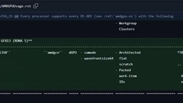 AMD, LLVM에 GFX13 추가… RDNA 5 초기 지원 확인
