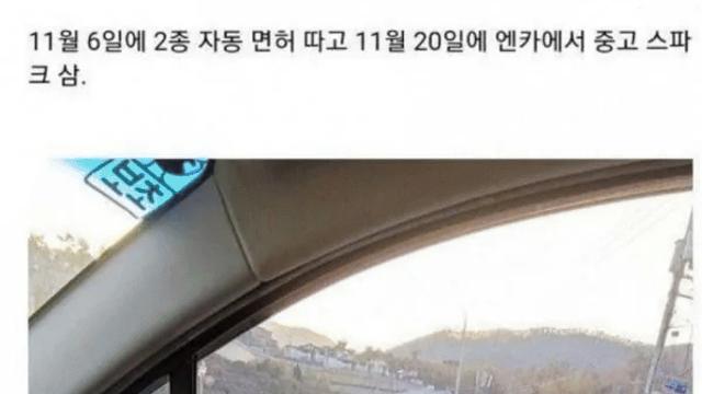 면허 따고 2주만에 경차 산 사람의 최후