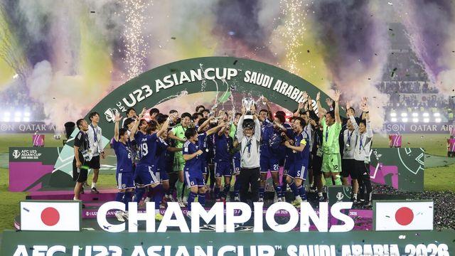 아시아축구 최강 일본, U-23 아시안컵 2연패…중국 4-0 완파