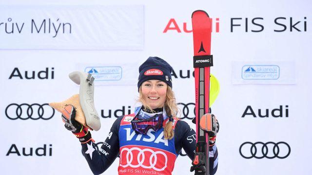 '역시 스키 여제' 시프린, 108번째 우승 트로피 '활짝'