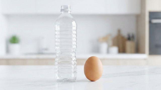 페트병을 계란 가까이 두고 눌러보세요…알아두면 평생 써먹습니다