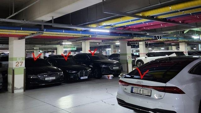 ‘차고지화’ 논란? 아파트 주차장에 즐비한 렌터카들