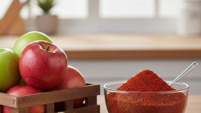 사과를 썰어서 '고춧가루'를 뿌려보세요... 아이들이 맛있다고 난리입니다