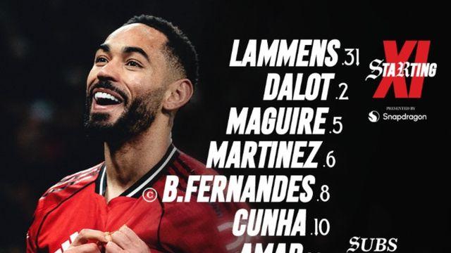 [PL LINE UP] ‘브루노+쿠냐+음뵈모 출격’ 맨유, 풀럼 상대로 ‘리그 3연승+4위’ 도전!