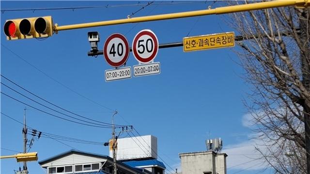 태백시, 황지중앙초·상장초 앞 '시간제 속도제한' 운영