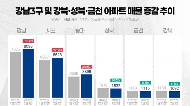 강남 급매 vs 강북 잠잠···양도세 불안에 엇갈린 서울 부동산