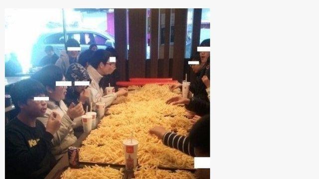 레전드로 남은 감자 튀김 동호회 인증샷