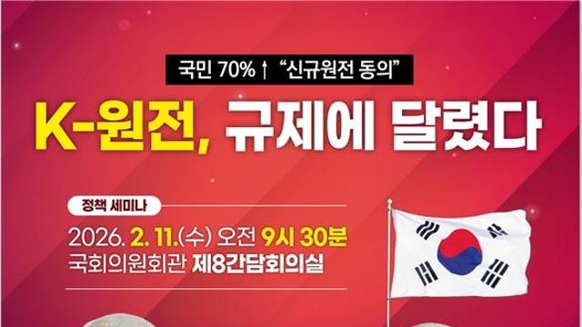 규제 패러다임 전환 모색…11일 'K-원전, 규제에 달렸다' 세미나