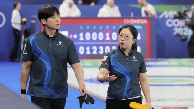 컬링 믹스더블, 5연패 뒤 극적인 첫 승리 [밀라노 올림픽]