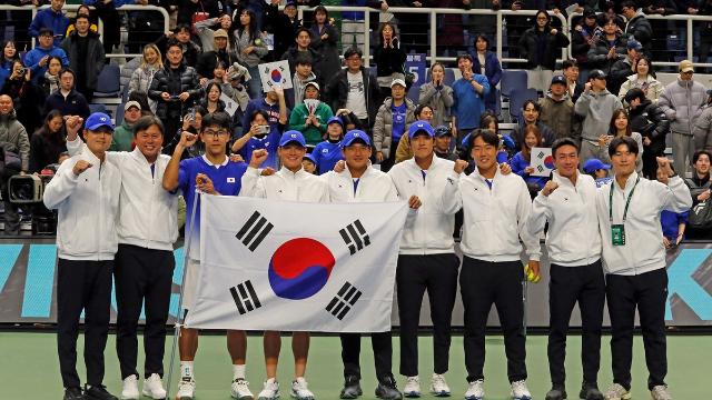 한국 남자 테니스, 9월 인도 상대로 데이비스컵 8강 도전