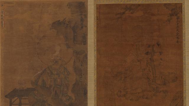 800년 전 간절함 담은 그림…고려 오백나한도 2점, 日서 나란히