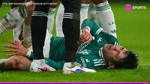 ‘日 월드컵 비상사태’ 9개월 만에 선발 나선 엔도, 부상으로 실려나갔다...최대 12주 이상 결장