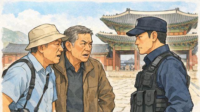 경복궁 경비원 폭행한 중국인들, 이미 출국했다…처벌은?