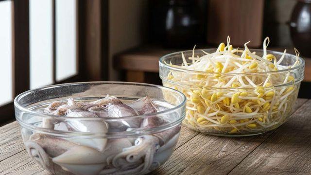 느끼한 명절 음식에 지친다면... 일단 콩나물과 오징어를 꺼내보세요