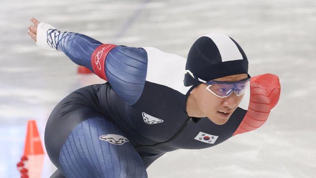 ‘4번째 올림픽’ 스피드스케이팅 김준호, 남자 500m 34초68로 12위 [강산 기자의 여기는 밀라노]