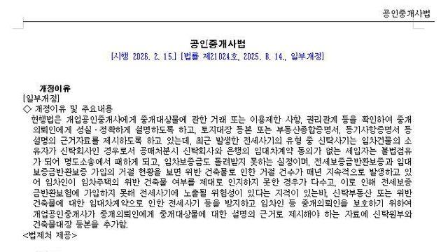 공인중개사법 개정, 계약 전 확인서류 확대