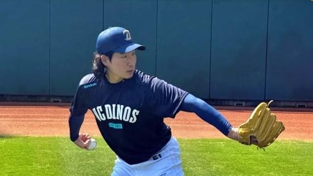 대만 2군 캠프서 훈련 중인 프로 17년 차 투수 