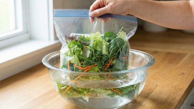 지퍼백에 식재료 넣고 물에 담가보세요…식비가 저절로 아껴집니다