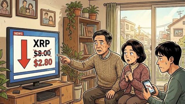 올해 말 암호화폐(코인) 리플 목표 가격이 8달러에서 2.80달러로 폭락한 이유