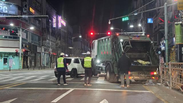 청주서 음주운전하다 환경미화차량 추돌한 50대 입건