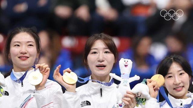 8년 만에 터진 금빛 계주, 여자 쇼트트랙 3000m 계주 금메달