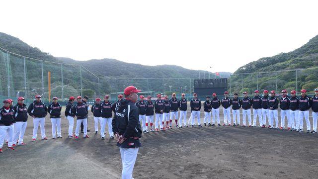 외딴섬서 구슬땀 흘린 KIA, 이범호 감독 