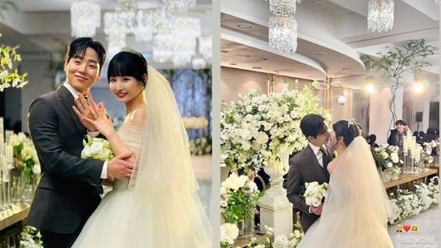 '양성애자 고백' 솜혜빈, 결혼식 현장 공개…김예훈과 버진로드 위 '뜨거운 키스' [엑's 이슈]