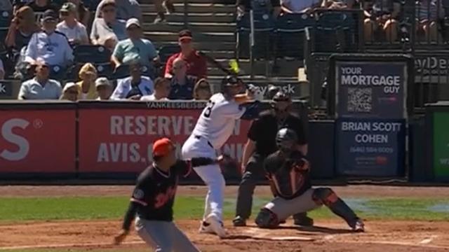 오타니 타격 자세 따라한 저지 후계자...스펜서 존스, 시범경기 첫 타석부터 장외 홈런